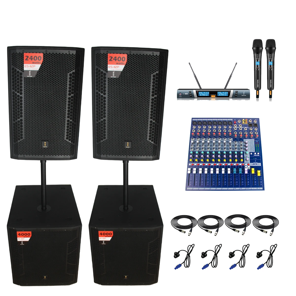 ES115P and M18P Active Speaker Combo
