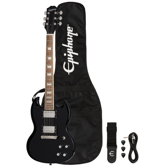 Epiphone ES1PPLP-EB Power Player SG Les Paul Ebony + Accessories