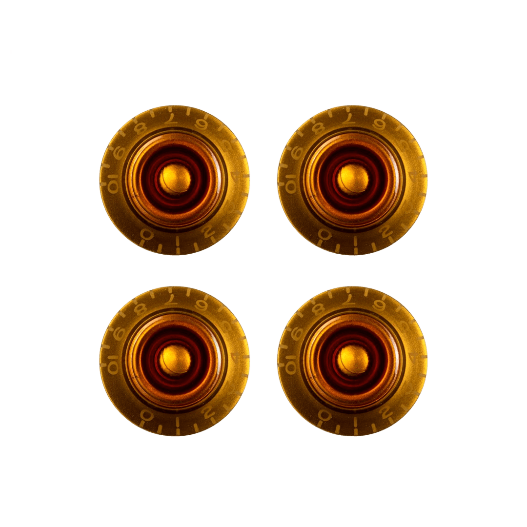 Gibson PRHK-030 Amber TOP HAT Knobs (4 PACK)