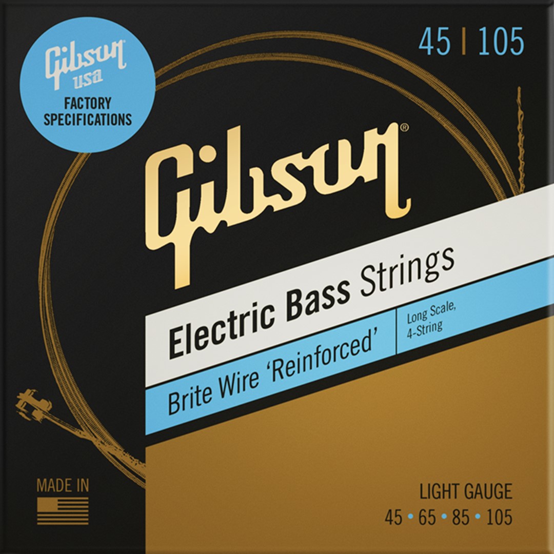 Gibson SBG-LSL LONG Scale Brite WIRE Electric+bass Strings (4)