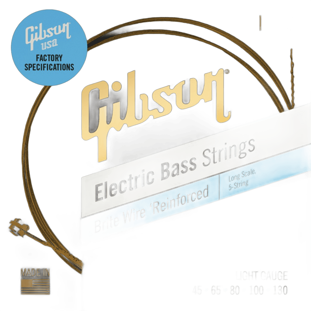 Gibson SBG5-LSL LONG-Scale Brite WIRE Electric+bass Strings (5)