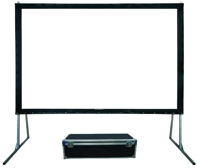 Folding Projector Screen with Flight Case (Front + Rear Projection)