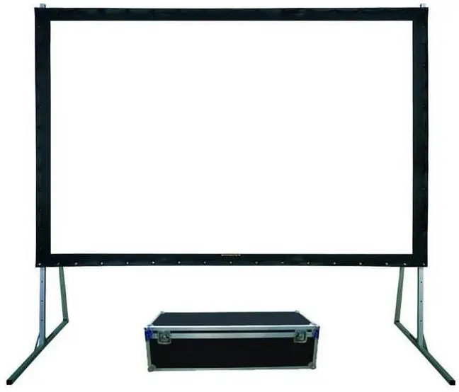 Folding Projector Screen with Flight Case (Front + Rear Projection)