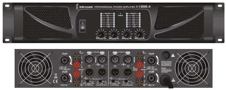 IMI1200.4 4 Channel Power Amplifier