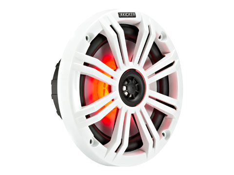45KM654L- Kicker Marine 45KM654L 6.5inch Coaxial Speakers with light