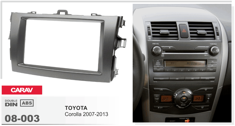 2-Din Toyota Corolla 2007-2013