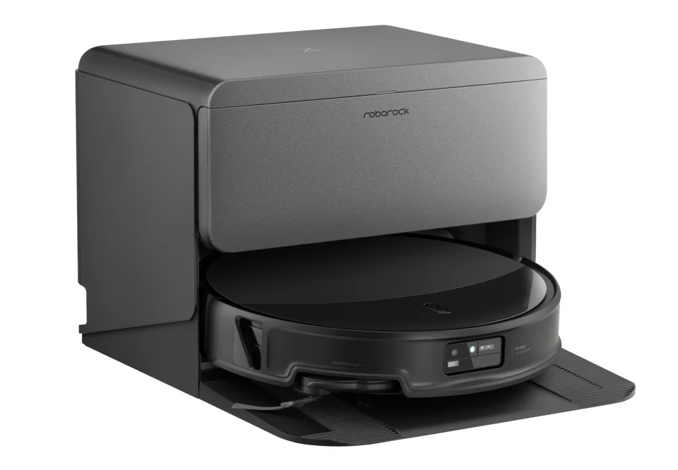 Roborock - CPS Roborock Robotic Vacuum Cleaner+Empty Wash Fill Dock MODEL:RRE0CPS+EWFD42HRR PID:S2052-00 (Black)