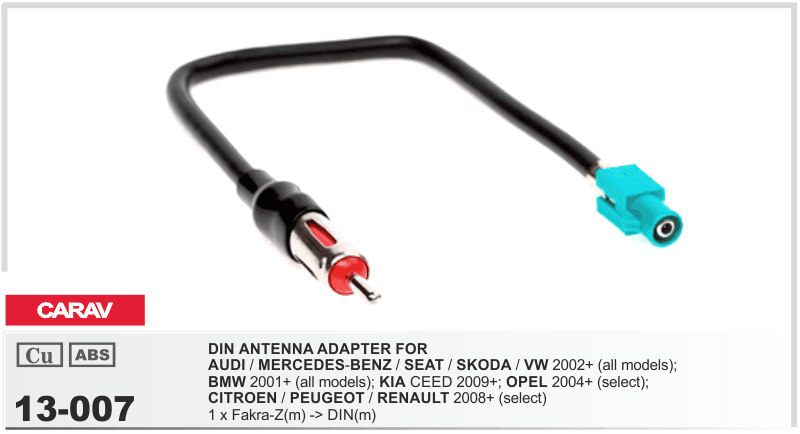 Antenna Adaptor Fakra to Bullet {11-79}