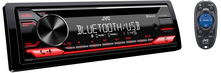 KD-T752BT- JVC KD-T752BT 1DIN CD Receiver BT