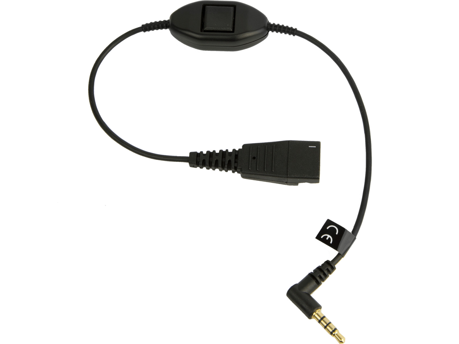 Jabra - LINK Mobile QD TO 3.5 MM Connect QD Headset TO Mobile
