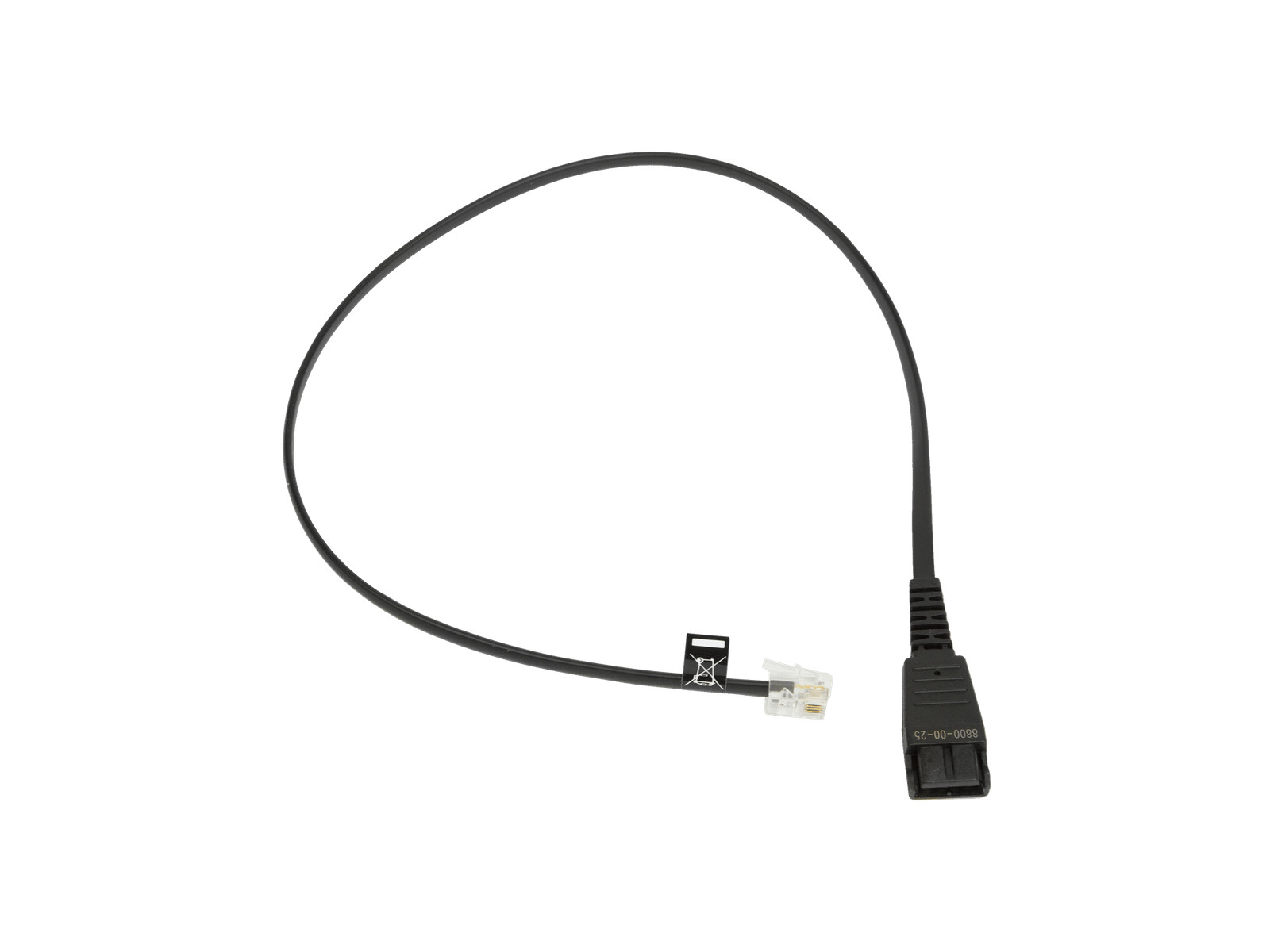 Jabra - QD CORD TO RJ10. Straight. 0.5 Meters. Siemens-Allocation