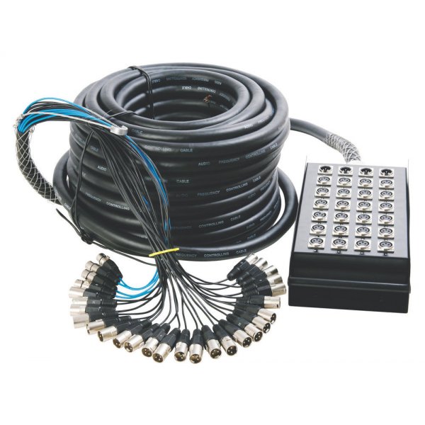 On Stage 50FT 24-Channel/4-Return Stage Snake