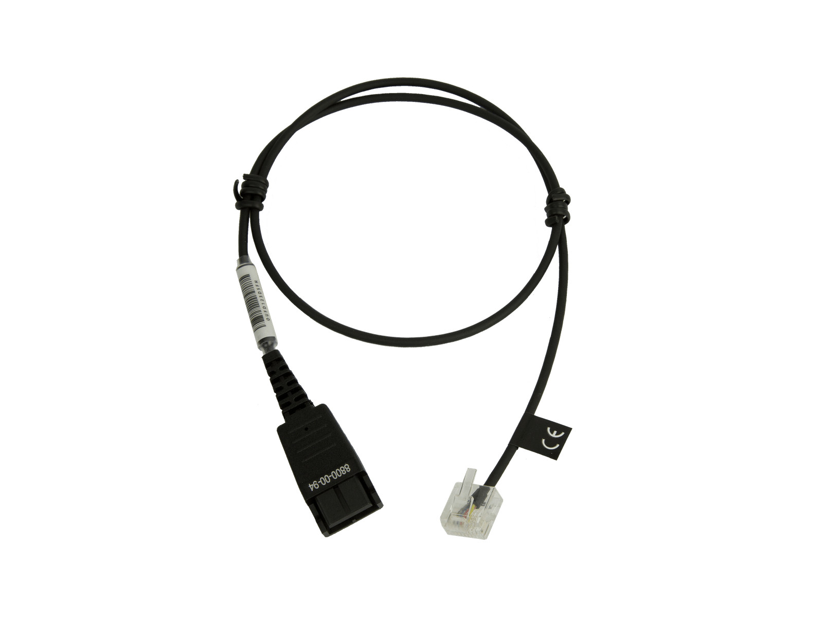 Jabra - QD TO RJ45. Straight. Unbalanced Version FOR GN1900/GN2000 AND GN2100