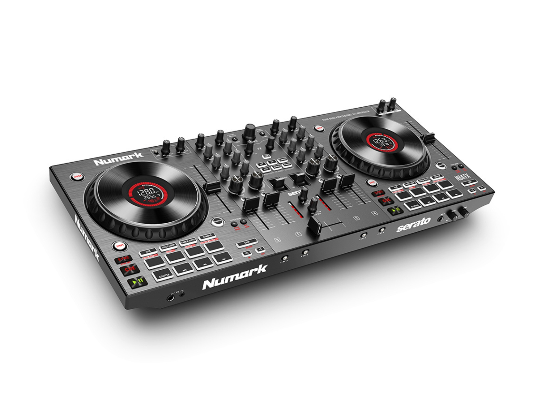 Numark 4 DECK Controller WITH JOG Wheel Display