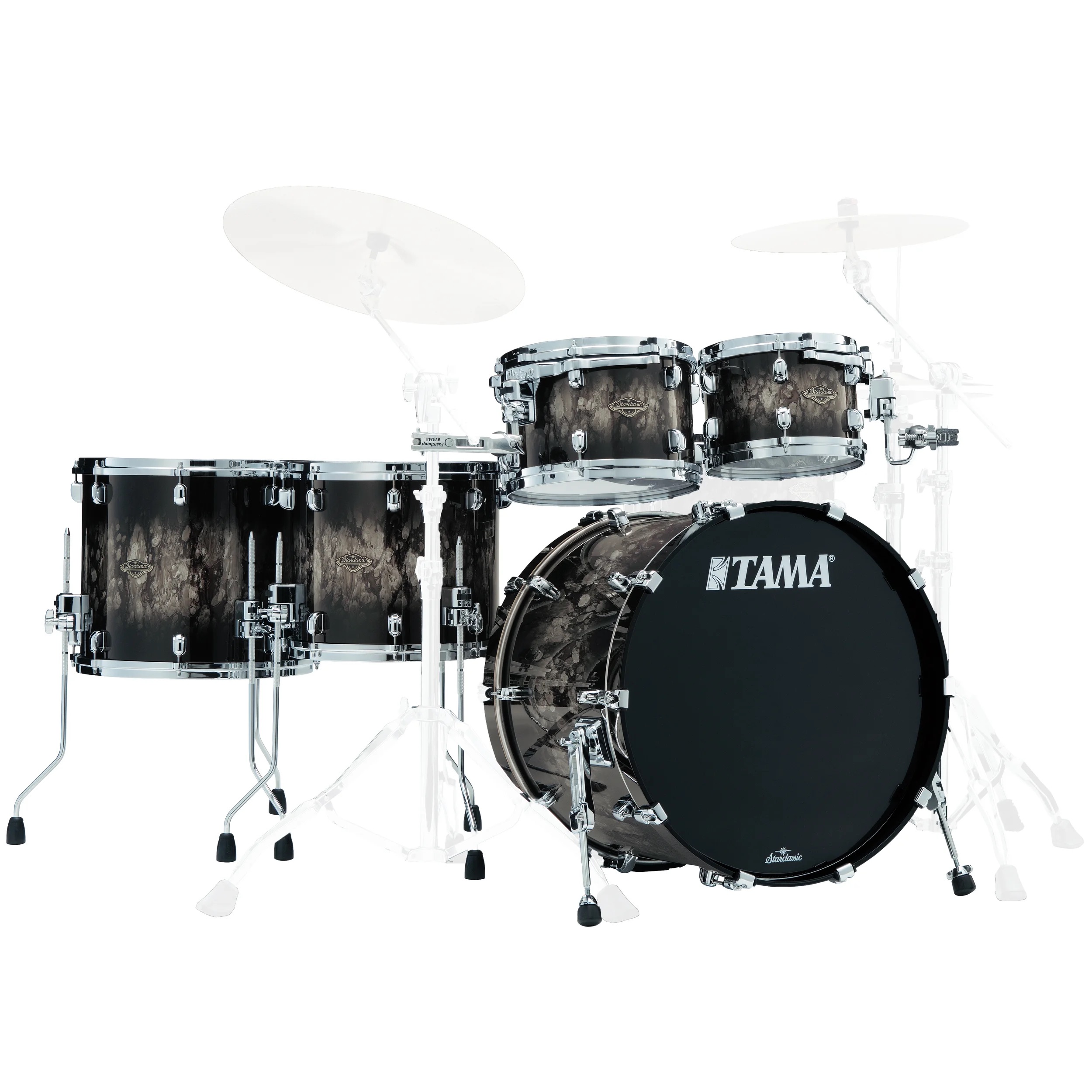 Tama Starclassic Walnut Birch 5 Piece Drumkit Shell Pack (No Snare No Hardware)