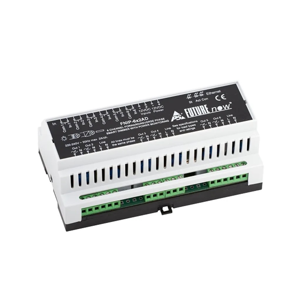 P5 - FNIP-6X2AD - 6 Channel Ethernet Smart Dimmer WITH Energy Metering