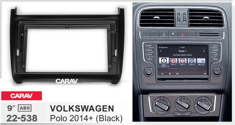 90022538- 9 Inch VW Polo 2014+