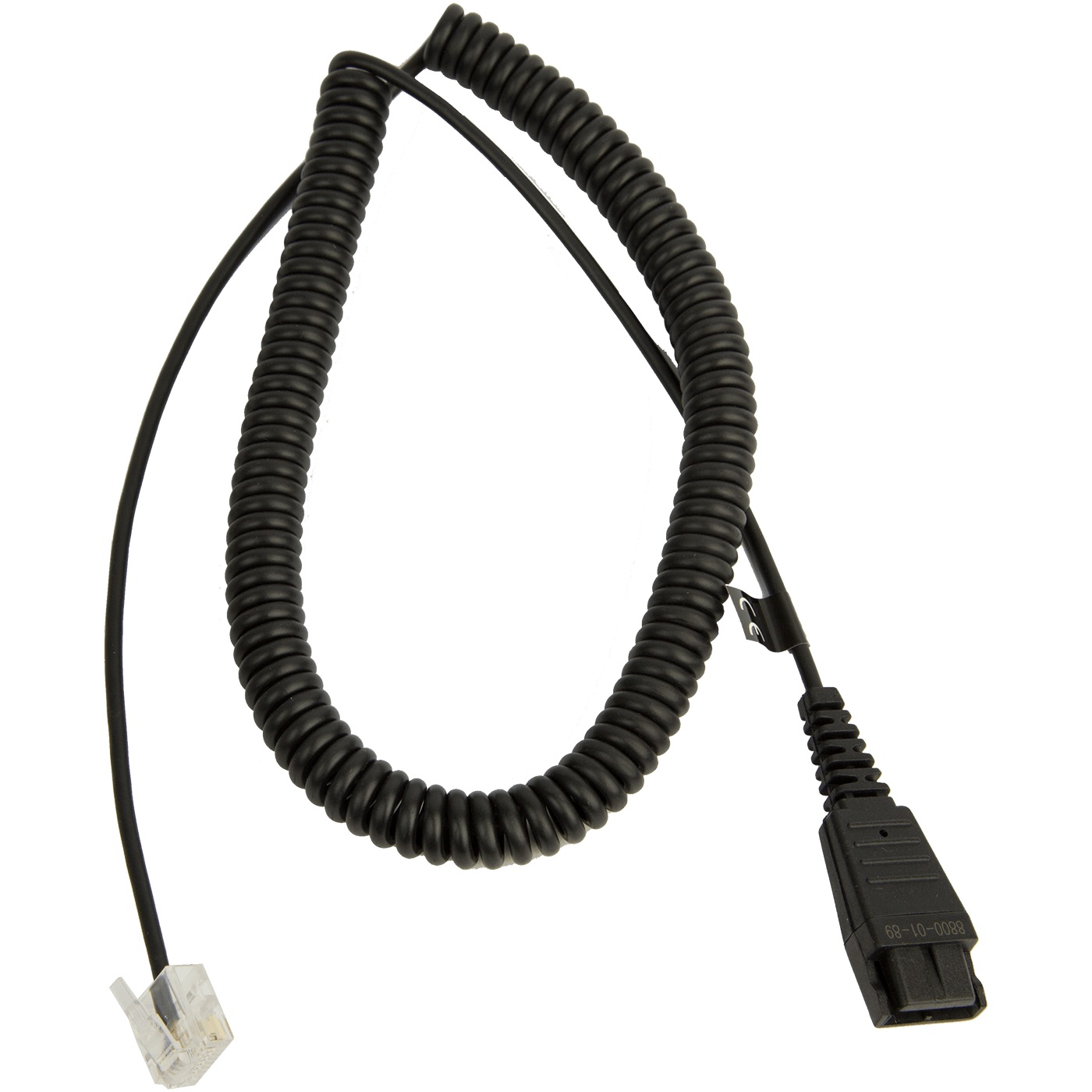 Jabra - QD CORD TO RJ45. Coiled. 0.5 - 2M. ONLY IN Connection WITH Jabra - BIZ 2400