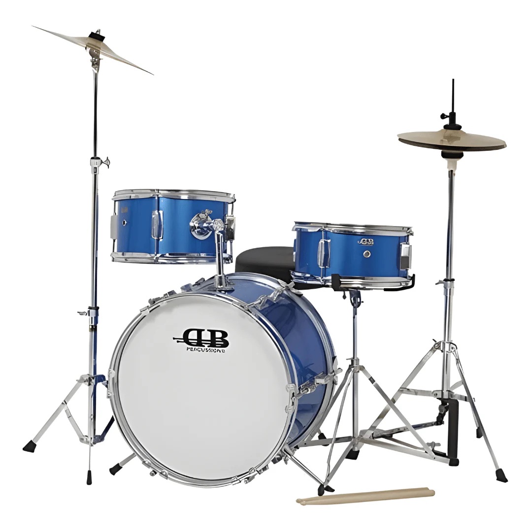 DB Percussion DBJ3011 3-Piece Junior Drum Kit - Blue