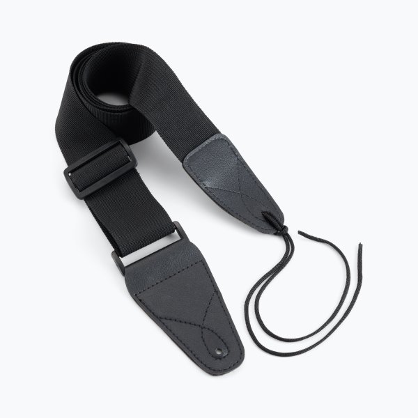On Stage GSA10BK Guitar Strap with Leather Ends
