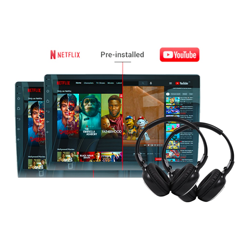 OneX 10.1inch Android Headrest Monitor with Bluetooth Headphone