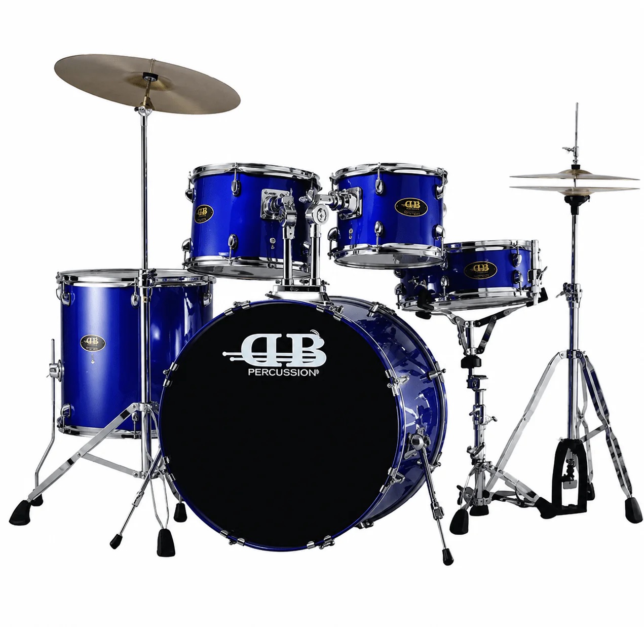 DB Percussion DB56-132 5-Piece Acoustic Drum Kit - Blue