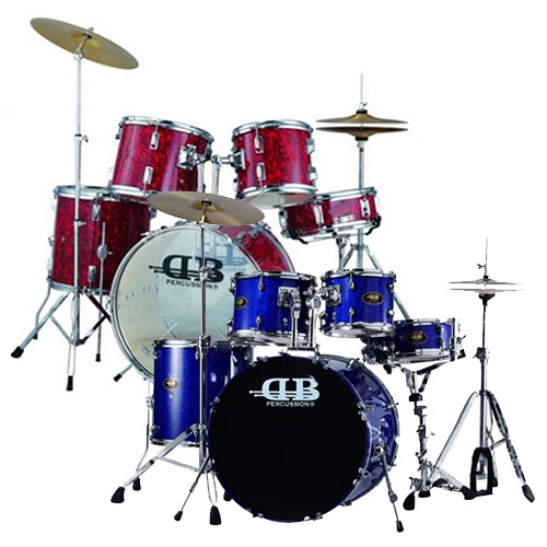 DB Percussion DB56-132 5-Piece Acoustic Drum Kit - Red