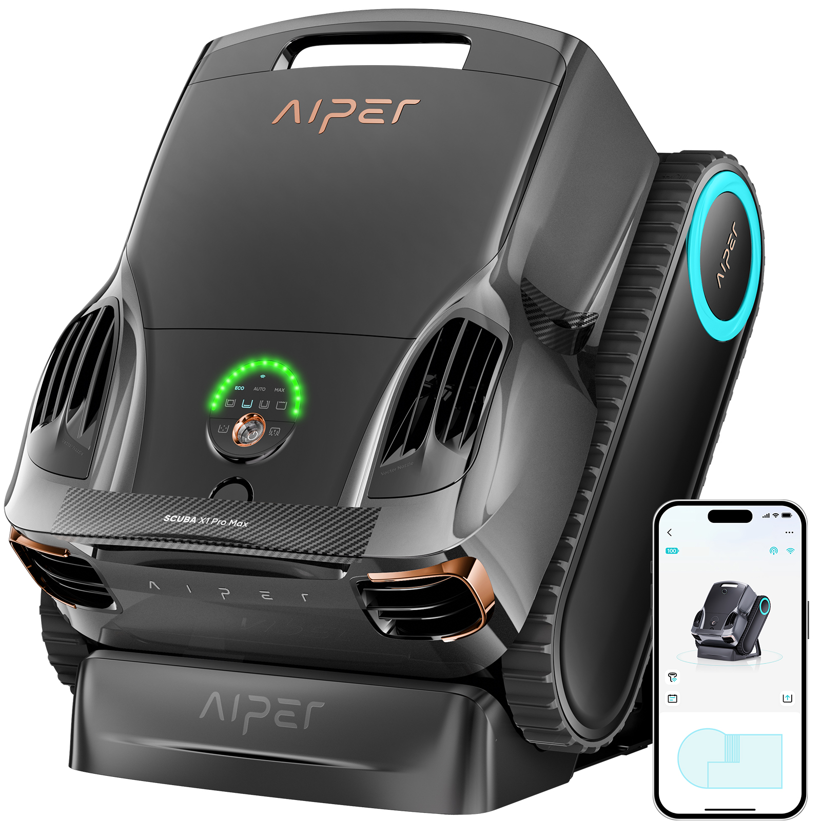 Aiper Scuba X1 Pro Max Robotic Pool Cleaner(Grey)