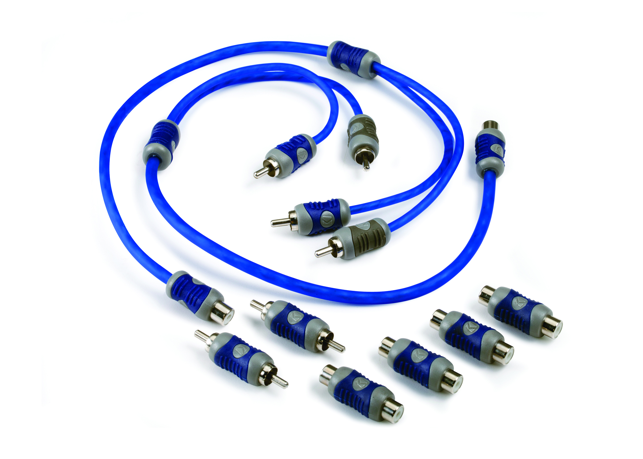 46KIYFM- KICKER 46KIYFM Car Audio Amp Female Male RCA Y Adapter + Barrel Connectors KIYFM