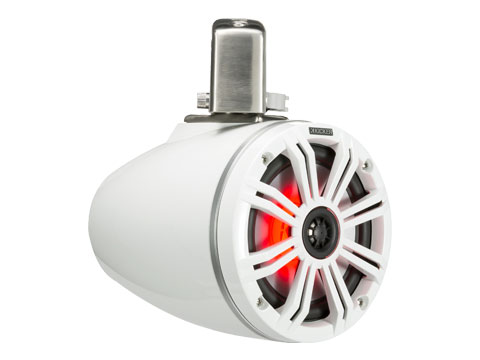 45KMTC65W- Kicker Marine 45KMTC65W Loaded Marine Cans White on White