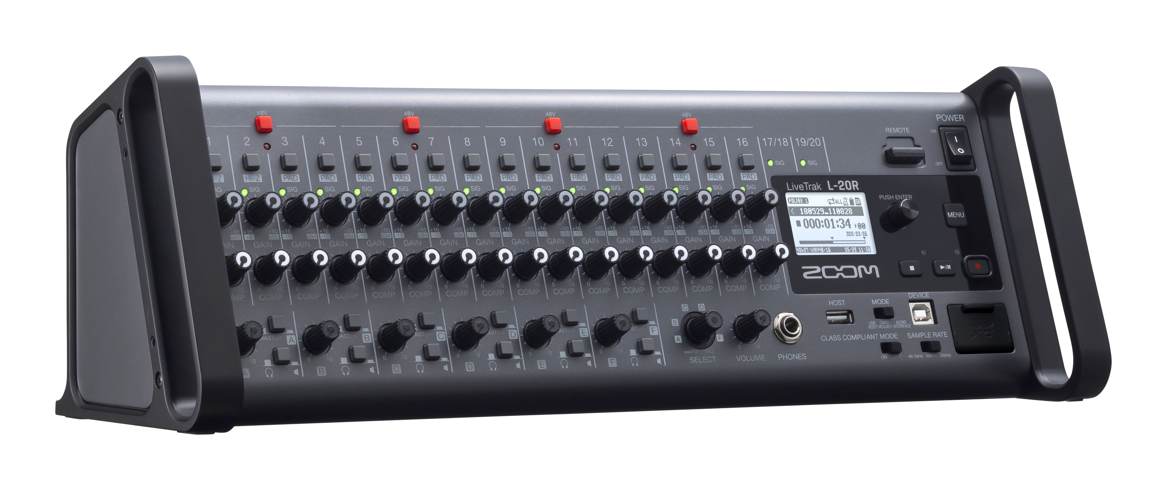 ZOOM 20 CH Digital Mixer 22 Track Recorder