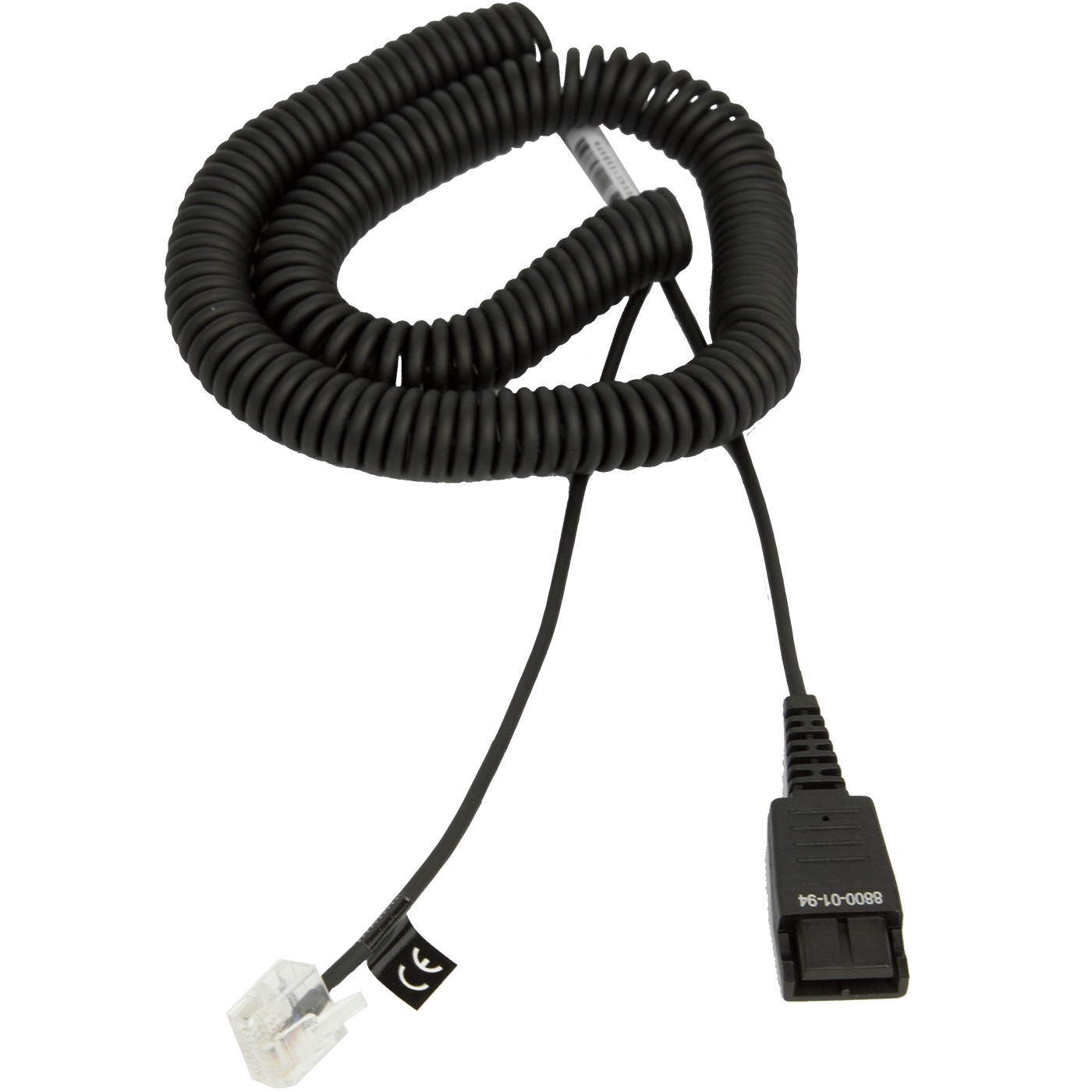 Jabra - QD CORD TO Special-PLUG RJ45. Coiled. 0.5 - 2 Meter. FOR Siemens OPEN Stage