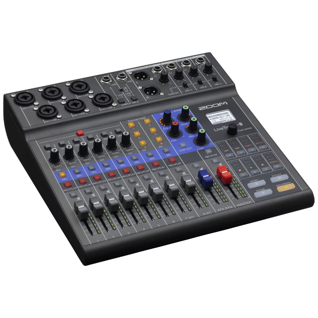 ZOOM 8 Channel Digital Mixer 12 Track Recorder