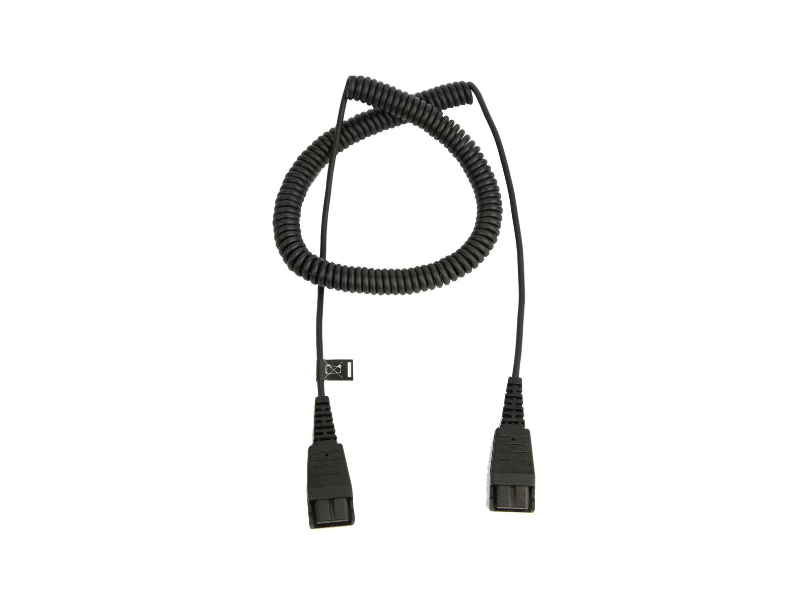 Jabra - Extension CORD. QD TO QD. Coiled. 0.5 - 2 Meters