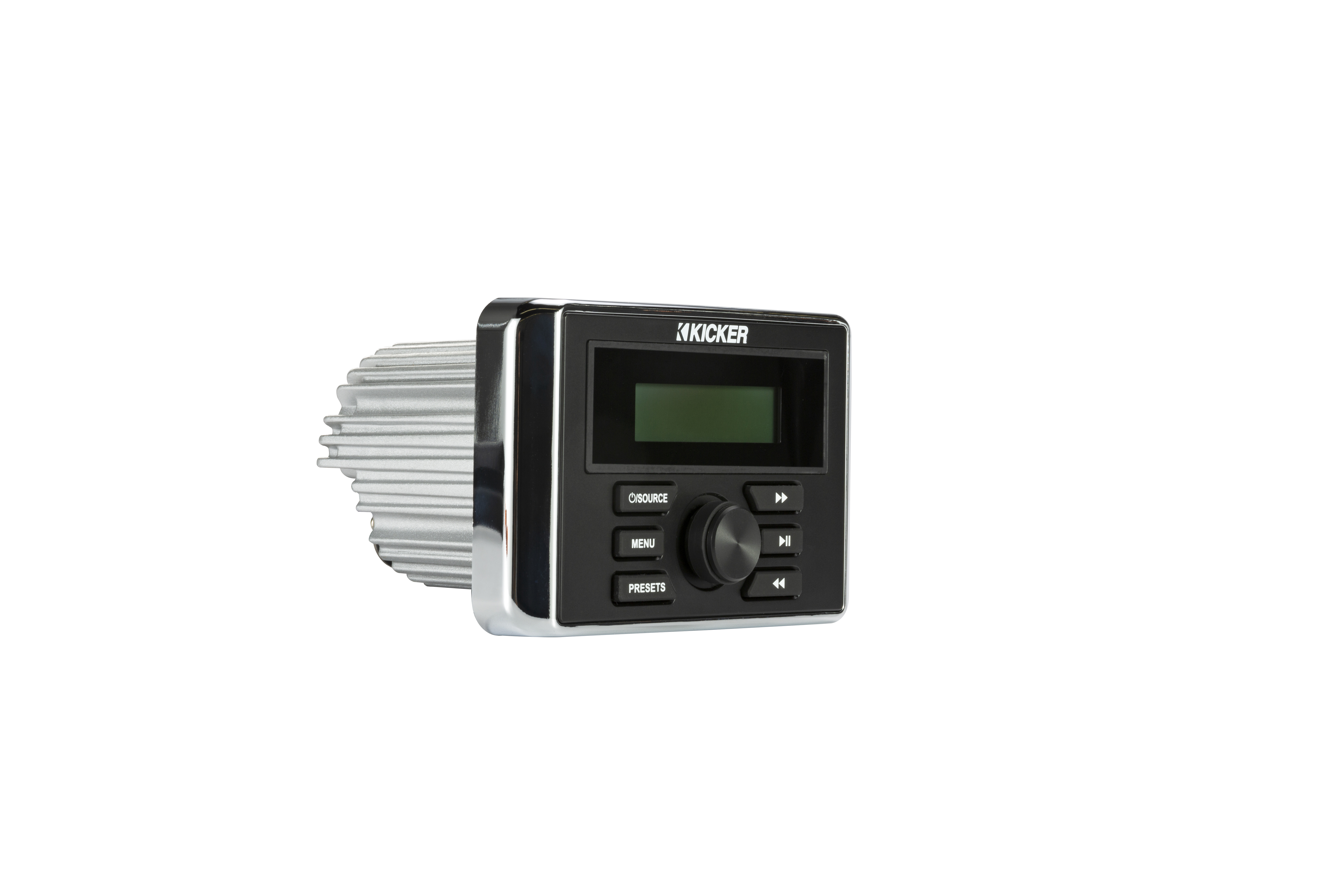 46KMC3- Kicker Marine KMC3 Multimedia Gauge-Style Receiver BT