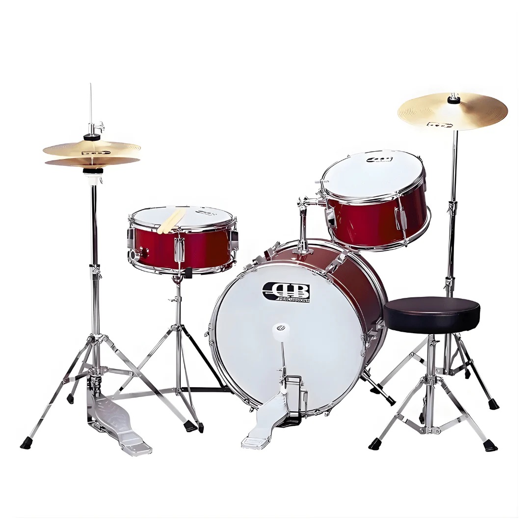 DB Percussion DBJ3011 3-Piece Junior Drum Kit - Red