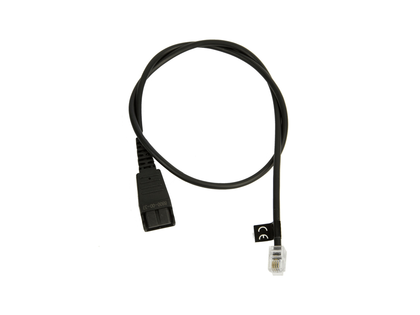 Jabra - QD CORD TO RJ10. Straight. 0.5 Meters.