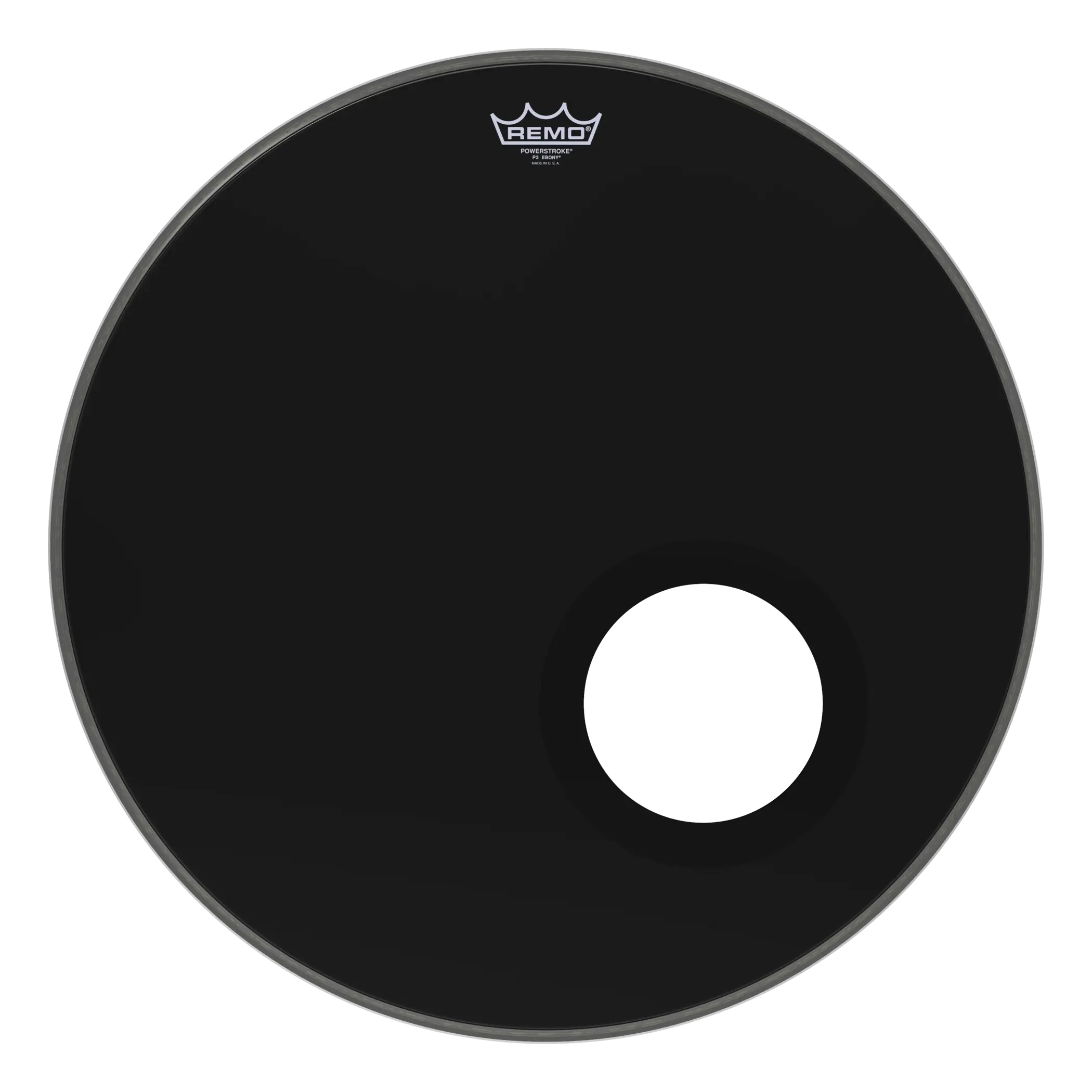 REMO 22IN EBY Pwrstroke 3 BASS Hd+s/
