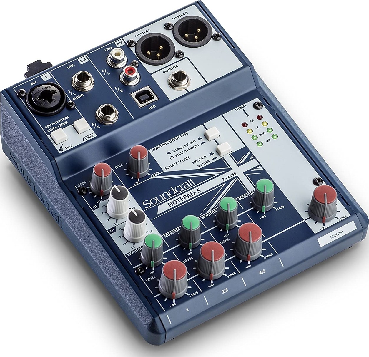 Soundcraft Notepad 5 CH Desktop Mixer W/usb
