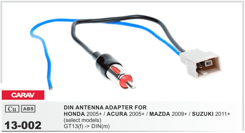 Antenna Adaptor Honda/Mazda/Suzuki to Bullet {11-18}