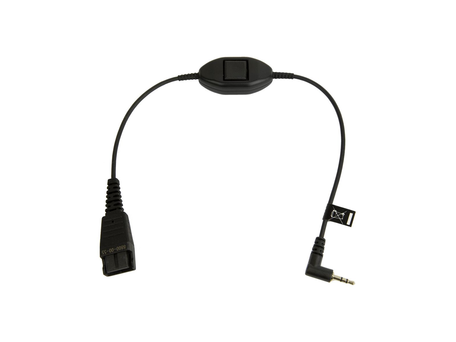 Jabra - QD CORD TO 2.5MM PIN PLUG. Straight. 0.3 Meters