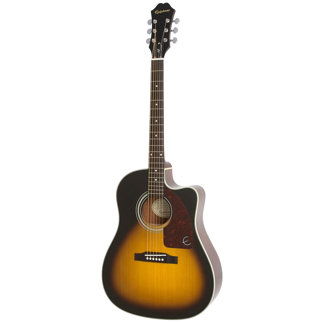 Epiphone EE21-VS J-15 EC Deluxe Vintage Sunburst WITH HARD CASE