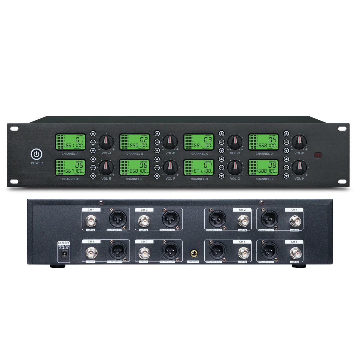 K-8008 MK2 8 Channel Wireless Microphone Receiver UNIT
