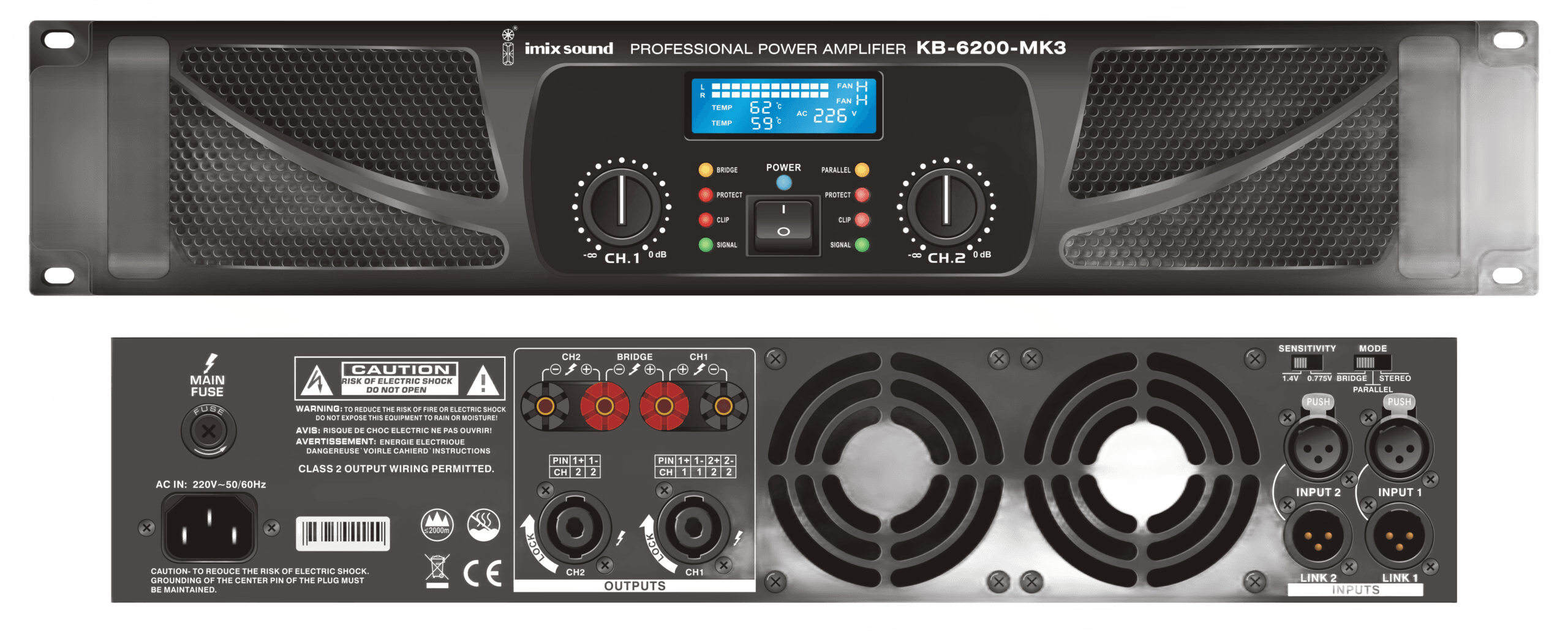 KB-6200-MK3 Power Amplifier