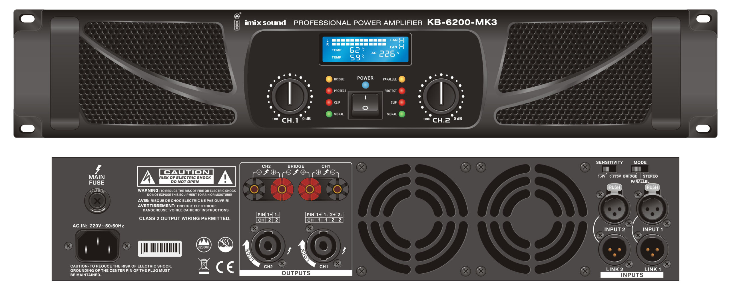 KB-6200-MK3 Power Amplifier