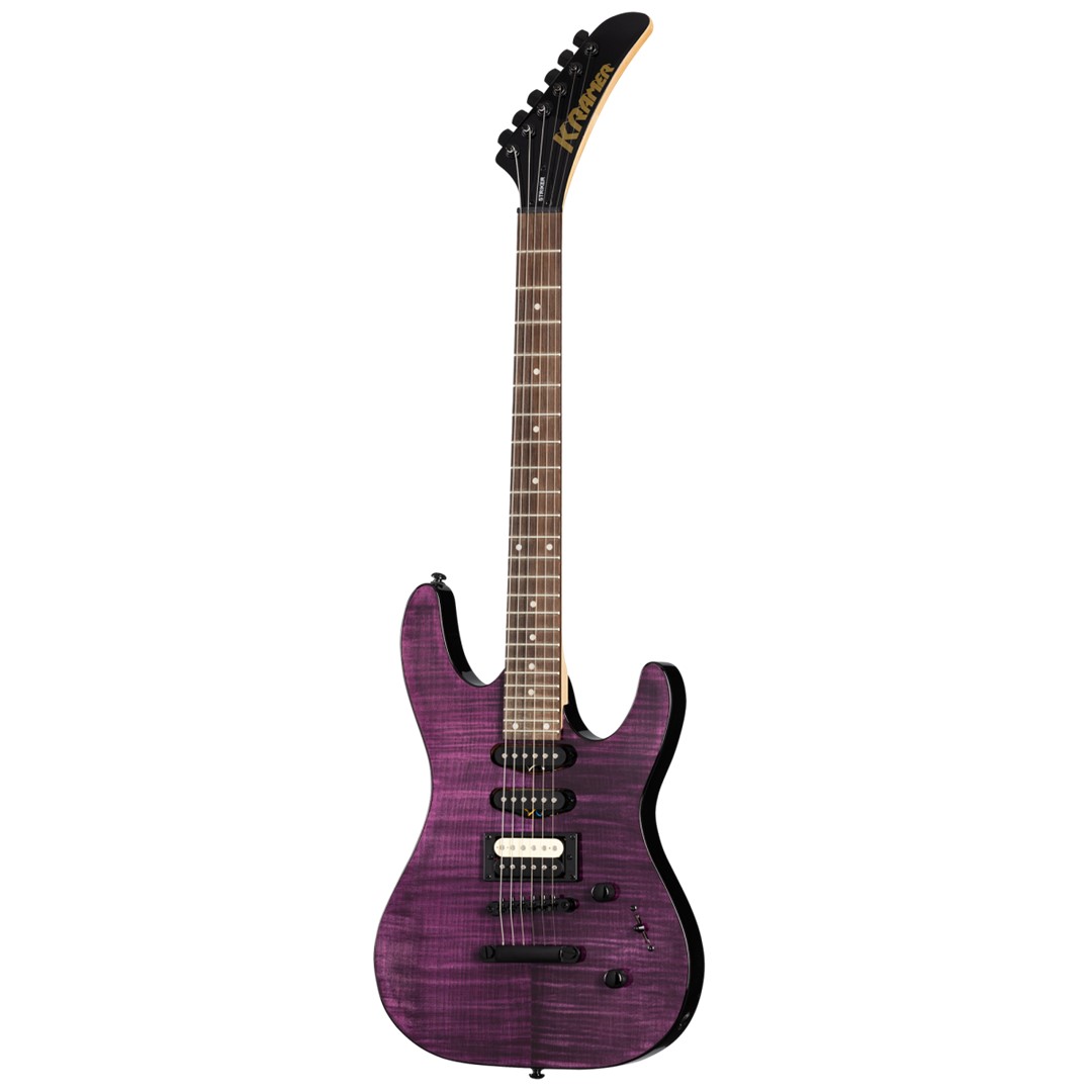 Kramer Kstflsthss-TP Striker Figured HSS Transparent Purple