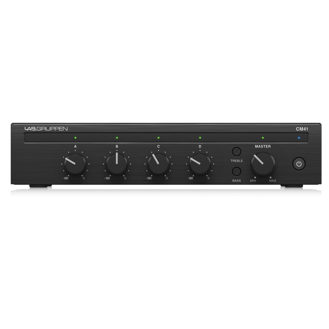 Lab Gruppen CM‑41 Commercial Mixer with 4 Inputs and 1 Output