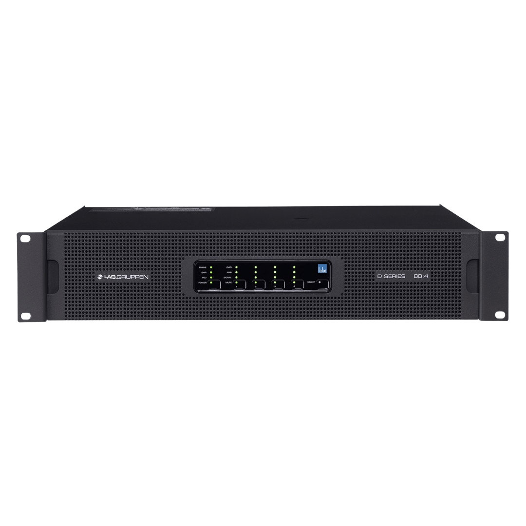 Lab Gruppen D 80:4L 8000W Amplifier with 4 Output Channels