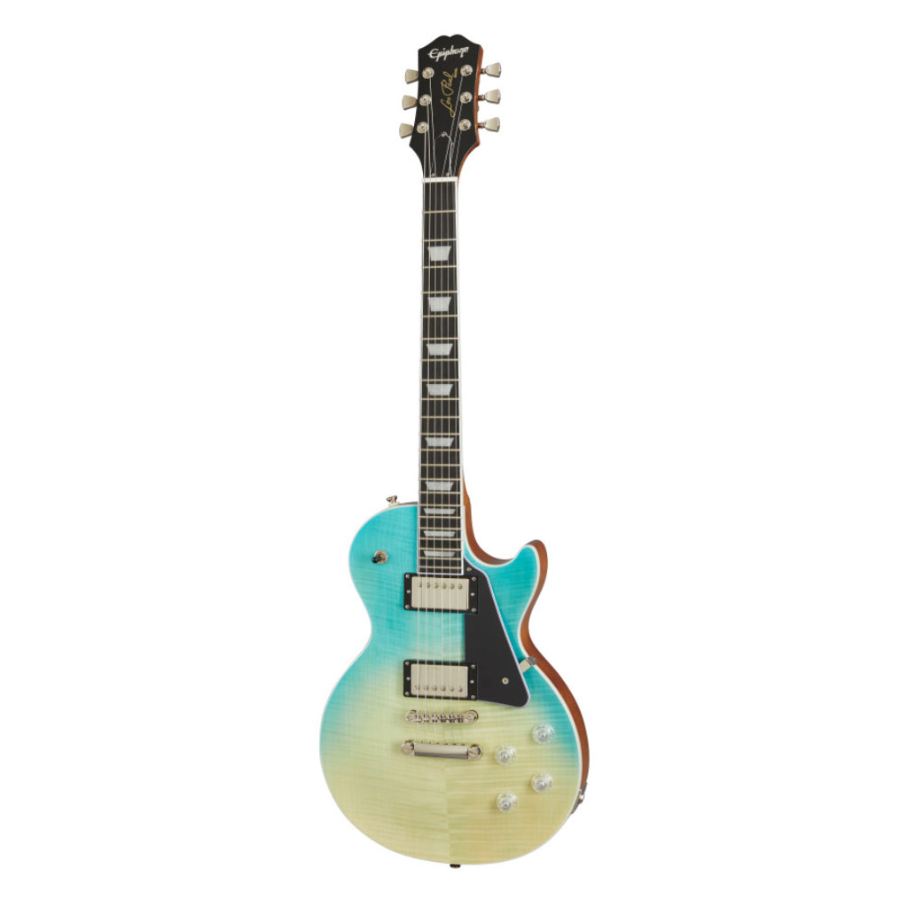 Epiphone Eilmf-FCB LES PAUL Modern Figured, Caribbean BLUE FADE