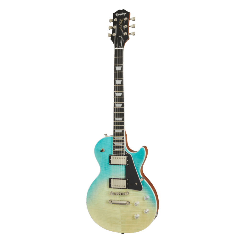 Epiphone Eilmf-FCB  LES PAUL Modern Figured, Caribbean BLUE FADE